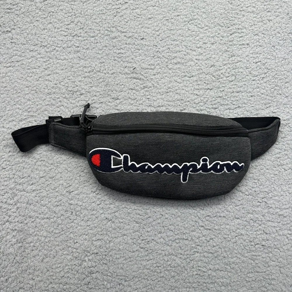 Champion CH1033-020 Prime Bag Slingpack Fanny Pack Dark Grey Felt Patch OSFA